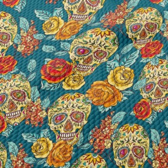 Painted Skull Birdseye Piqué