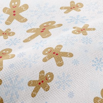 Snowflake Gingerbread Man Performance Linen