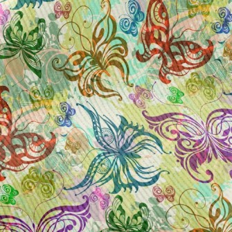 Gorgeous Color Butterfly Standard Corduroy