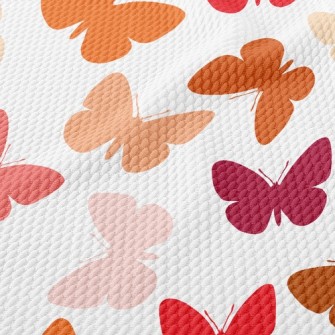 Gradient Color Butterfly Birdseye Piqué