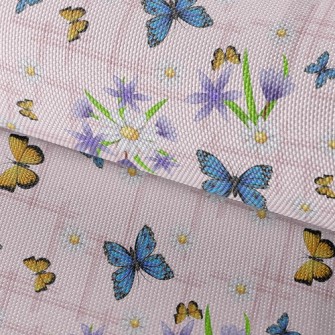Elegant Two-Color Butterfly Waterproof Oxford