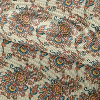 Bright Damask Flowers Waterproof Oxford