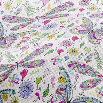 Colorful Butterfly Performance Linen