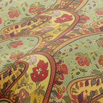Rustic Spiral Pattern Performance Linen