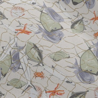 Fish In Fishnet Chiffon