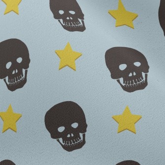 Black Skull Star Chiffon