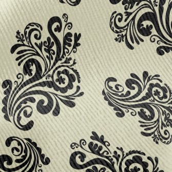 Damask Flowers Standard Corduroy