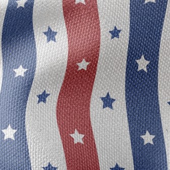 Striped Stars Waterproof Canvas