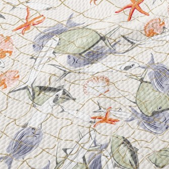 Fish In Fishnet Birdseye Piqué