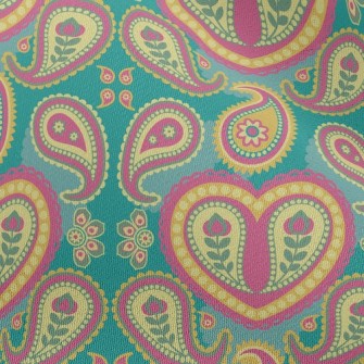 Heart Shaped Amoeba Illustrati Chiffon