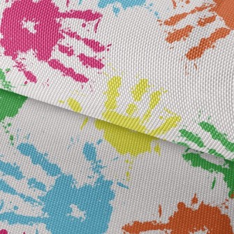 Colorful Handprints Waterproof Oxford