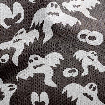 Big Eyed Ghost Athletic Mesh Flat Back