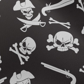 Evil Pirate Skeleton Chiffon