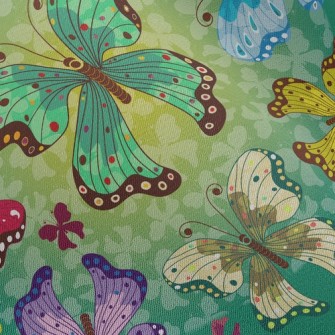 Colorful Butterflies Chiffon