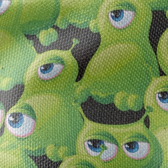 Little Green Monster Waterproof Canvas