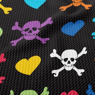 Bright Heart Skull Birdseye Piqué