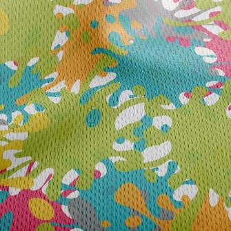 Colorful Inkjet Athletic Mesh Flat Back