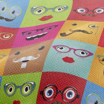Funny Glasses Face Performance Linen