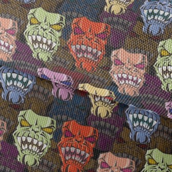 Angry Face Waterproof Oxford