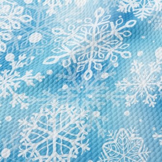 Snowflakes Birdseye Piqué