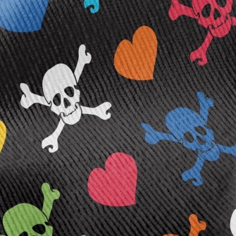 Bright Heart Skull Standard Corduroy
