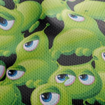 Little Green Monster Athletic Mesh Flat Back