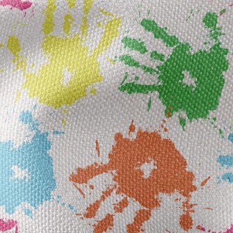 Colorful Handprints Waterproof Canvas