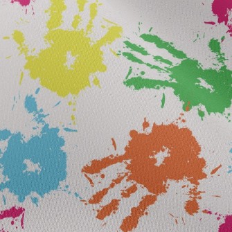 Colorful Handprints Chiffon