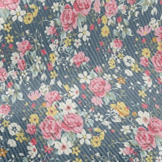 Colorful Flowers Standard Corduroy