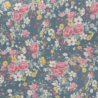 Colorful Flowers Twill