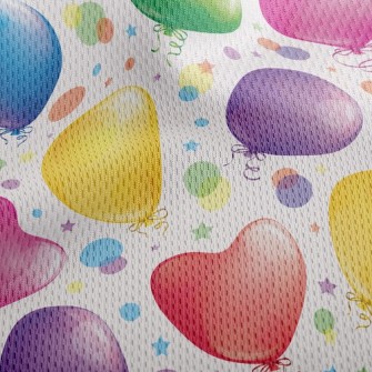 Happy Balloon Athletic Mesh Flat Back