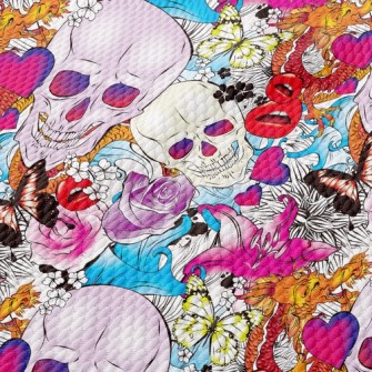 Fancy Skull Birdseye Piqué