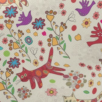 Doodle Cat Twill