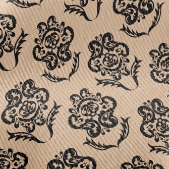 Chinese Style Flower Standard Corduroy