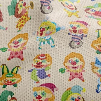 Funny Clown Athletic Mesh Flat Back