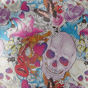Fancy Skull Waterproof Canvas
