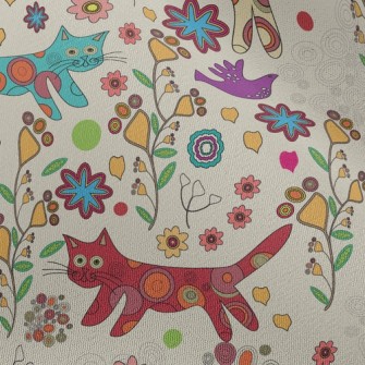 Doodle Cat Chiffon