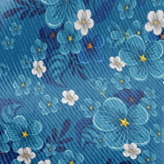 Cool Color Flower Standard Corduroy