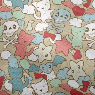 Doodle Cat Skull Dobby