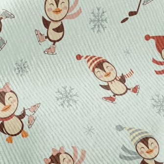 Ice Skating Penguin Standard Corduroy