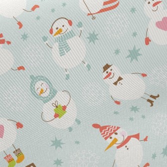 Snowman Is Busy Twill