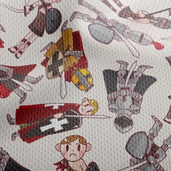 Cartoon Baby Soldier Athletic Mesh Flat Back
