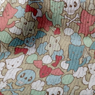 Doodle Cat Skull Terry