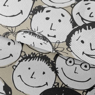 Smiling Face Waterproof Oxford