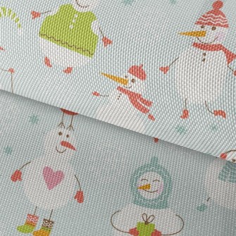 Snowman Is Busy Waterproof Oxford
