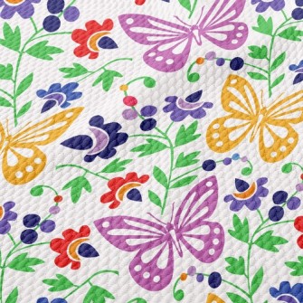 Flying Butterflies Birdseye Piqué