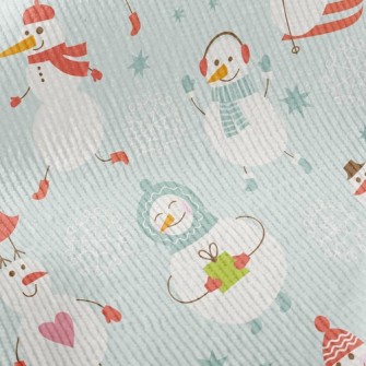 Snowman Is Busy Standard Corduroy