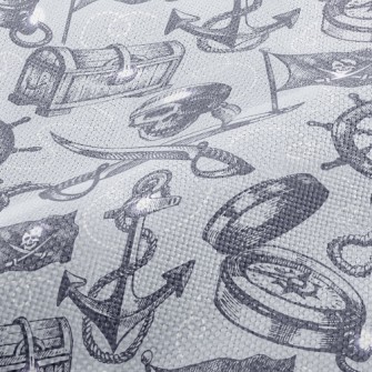 Skeleton Pirate Treasure Performance Linen