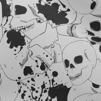 Scary Bloody Skull Chiffon