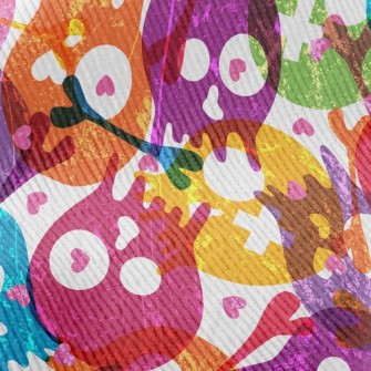 Colorful Seal Skull Standard Corduroy